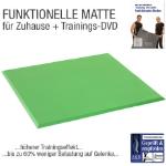 FLEXI-SPORTS Functional Training Bodenmatte Grün + Übungs-DVD "Training mit dem Funktionalem Boden"