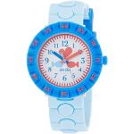 Blaue 3 Bar wasserdichte Swatch Kunststoffarmbanduhren mit Kunststoff-Uhrenglas für Kinder 