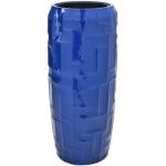 Cobaltblaue Bodenvasen & Vasen für Pampasgras 75 cm aus Glasfaser 