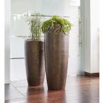 Braune 90 cm Bodenvasen & Vasen für Pampasgras 90 cm matt aus Glasfaser 