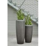 Graue Moderne 90 cm Bodenvasen & Vasen für Pampasgras 90 cm matt 