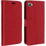 Rote Vintage HTC Desire 12 Cases Art: Flip Cases aus Kunstleder 