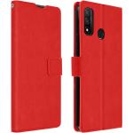 Rote Vintage Huawei P Smart Cases 2020 Art: Flip Cases aus Kunstleder mit Ständer 