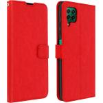 Rote Vintage Huawei Hüllen Art: Flip Cases aus Leder mit Ständer 