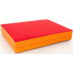 FLIXi Hüpfmatratze - ab 1 Jahre - Turn Matte für Kinder - Spiel Matratze zum Toben - Hüpfen - Balancieren Rot/Orange