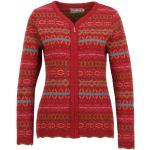 Rote FLOMAX Nachhaltige Wolljacken mit Reißverschluss aus Wolle für Damen Größe XXL 