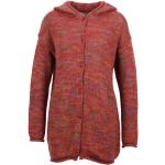 Reduzierte Rote Oversize FLOMAX Nachhaltige Kapuzenjacken aus Wolle mit Kapuze für Damen Größe L 