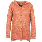Rosa Oversize FLOMAX Nachhaltige Kapuzenjacken aus Wolle mit Kapuze für Damen Größe XL 