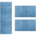Hellblaue Floordirekt Bettumrandungen aus Textil 3-teilig 