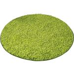 Grüne Floordirekt Runde Shaggy Teppiche aus Textil 