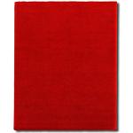 Rote Floordirekt Quadratische Shaggy Teppiche aus Polyester 