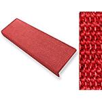Rote Rechteckige Stufenmatten & Stufenteppiche aus Sisal 