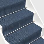 Blaue Floordirekt Rechteckige Stufenmatten & Stufenteppiche aus Sisal 