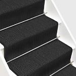 Schwarze Floordirekt Rechteckige Stufenmatten & Stufenteppiche aus Sisal 