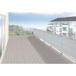 Silbergraue Balkonverkleidungen & Balkonumrandungen aus Polyester UV-beständig 