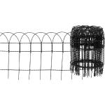 FLORAWORLD Geflechtzaun, HxL: 40 x 1000 cm, Stahl, anthrazit - schwarz schwarz