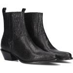Reduzierte Schwarze Floris van Bommel Cowboy-Boots & Cowboystiefeletten aus Leder für Damen Größe 38 mit Absatzhöhe 5cm bis 7cm 
