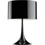 Schwarze Flos Spun Light Runde Nachttischlampen & Nachttischleuchten glänzend aus Glas E27 