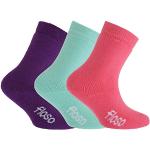 Floso® Kinder Winter Thermo Socken (3-er Pack) (EUR 37-39 (13+ Jahre)) (Pink/Lila/Aquamarin)