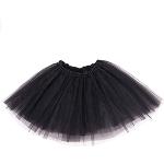 Reduzierte Schwarze Mini Asymmetrische Röcke aus Tüll für Damen Größe M für Partys 