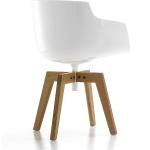 Weiße Rustikale MDF Italia Designer Stühle aus Eiche 2-teilig 
