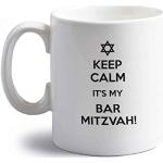 Flox Creative Keramiktasse mit Aufschrift "Keep Calm My Bar Mitzvah Right Handed", 295 ml