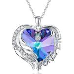 Nickelfreie Violette Elegante Silberketten mit Namen aus Silber für Damen zum Valentinstag 