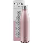 FLSK Das Original New Edition Edelstahl Trinkflasche – Kohlensäure geeignet | Die Isolierflasche hält 18 Stunden heiß und 24 Stunden kalt | ohne BPA und rostfrei, Roségold, 500ml