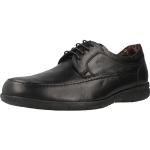 Schwarze Business Fluchos Derby Schuhe mit Schnürsenkel aus Leder für Herren Größe 40 