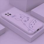 Violette OnePlus 8T Hüllen Art: Bumper Cases mit Muster aus Silikon mit Schutzfolie 
