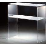 Weiße Moderne Topdesign Rechteckige Konsolentische aus Acrylglas Breite 50-100cm, Höhe 50-100cm, Tiefe 0-50cm 