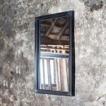 Anthrazitfarbene Industrial Homedreams Rechteckige Wandspiegel mit Rahmen aus Glas mit Rahmen 