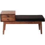 Braune Retro Möbel Exclusive Rechteckige Schuhregale lackiert aus Massivholz mit Schublade Breite 100-150cm, Höhe 50-100cm, Tiefe 0-50cm 