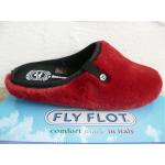Rote FLY FLOT Damenpantoffeln & Damenschlappen aus Textil Größe 37 