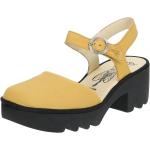 Gelbe Fly London Sandaletten aus Leder Größe 40 