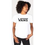 Weiße Vans Flying V V-Ausschnitt T-Shirts aus Baumwolle für Damen Größe L 