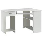 FMD Möbel, 350-001 Felix 1 Computertisch, weiß, maße 118.0 x 76.0 x 77.0 cm (BHT)
