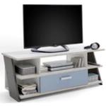 Reduzierte Blaue FMD Möbel GmbH TV Schränke & Fernsehschränke aus Kunststoff Breite 100-150cm, Höhe 50-100cm, Tiefe 0-50cm 