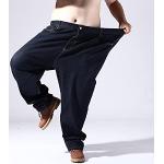 Reduzierte Schwarze Stretch-Jeans aus Denim schmutzabweisend für Herren Größe 5 XL 