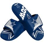 Foco Dallas Cowboys NFL Colorblock Big Logo Gel Slide Blue White Badelatschen Hausschuhe - M
