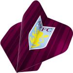 FOCO Officially Licensed Aston Villa Football Club 100 Micron No 2 Shape Dart Flights, Vertical Stripe, 1 Set of 3 Flights (F3943)