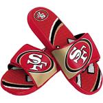 Foco San Francisco 49ers NFL Colorblock Big Logo Gel Slide Red Badelatschen Hausschuhe - M