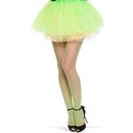 Neongrüne Folat Netzstrumpfhosen aus Nylon für Damen Einheitsgröße für Partys 
