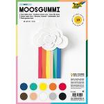 folia Moosgummi Basic sortier mehrfarbig 10 Blatt