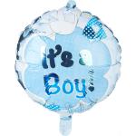 Blaue Buttinette Runde Folienballons zur Babyparty 