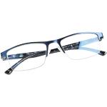 FONHCOO Halbrand Lesebrille Herren Halbbrille Damen Lesehilfe für Senioren Sehhilfe mit Blaulichtfilter Halbrandbrille in Blau, 1,5 Dioptrien