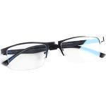 FONHCOO Halbrand Lesebrille Herren Halbbrille Lesehilfe für Senioren Sehhilfe mit Blaulichtfilter Halbrandbrille in Dunkelgrau, 1,5 Dioptrien