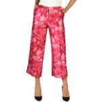 Blumenmuster Business Business-Hosen mit Reißverschluss aus Seide für Damen Größe L für den für den Winter 