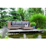 Reduzierte Zimtfarbene Moderne Stern Lounge Gartenmöbel & Loungemöbel Outdoor aus Polyrattan Breite 250-300cm, Tiefe 150-200cm 