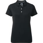 Schwarze Kurzärmelige FootJoy Kurzarm-Poloshirts für Damen Größe XXL 